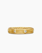 Modern Renaissance® Band Ring in 18K Yellow Gold with Diamonds, 4mm